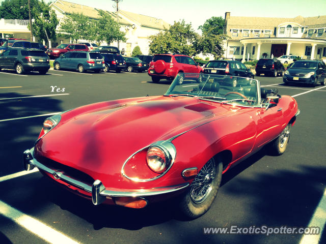 Jaguar E-Type spotted in Glen Ridge, New Jersey