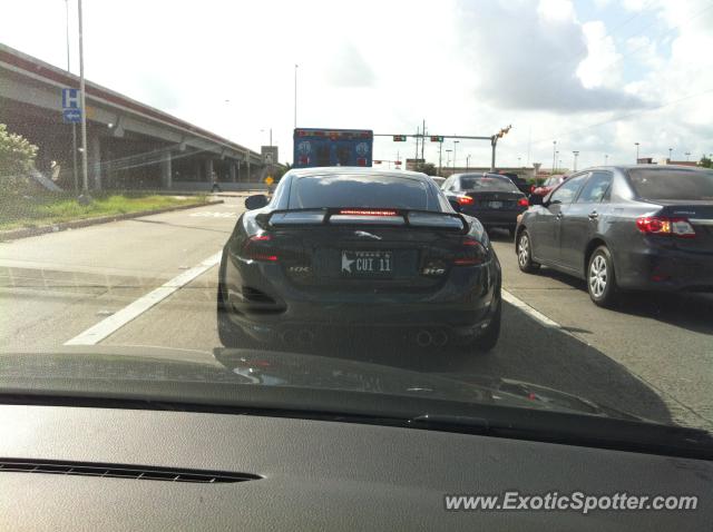 Jaguar XKR-S spotted in Houston, Texas