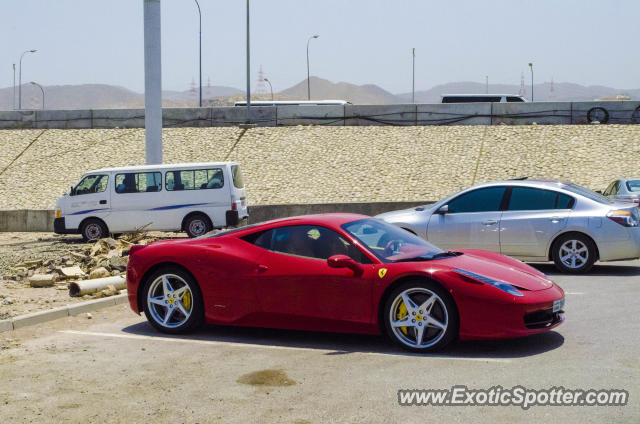 Ferrari 458 Italia spotted in Muscat, Oman