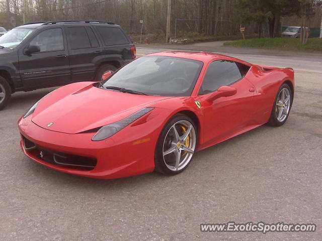 Ferrari 458 Italia spotted in Montreal, Quebec, Canada
