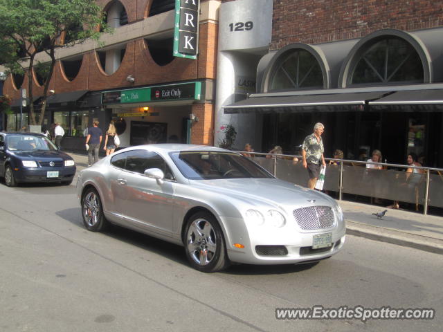 Bentley Continental spotted in Toronto, Canada