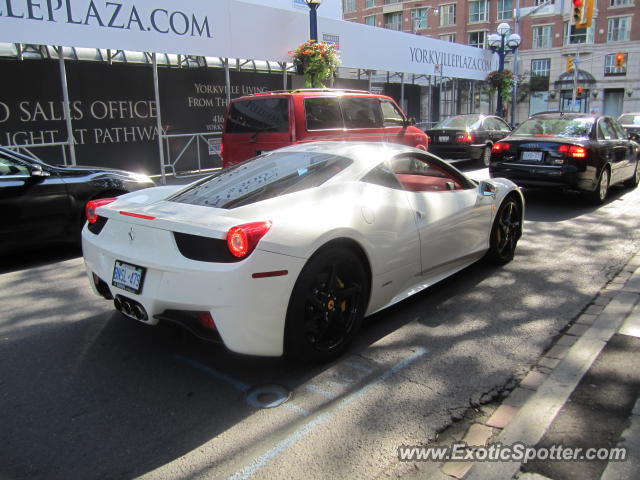 Ferrari 458 Italia spotted in Toronto, Canada