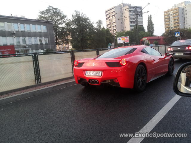 Ferrari 458 Italia spotted in Cracow, Poland
