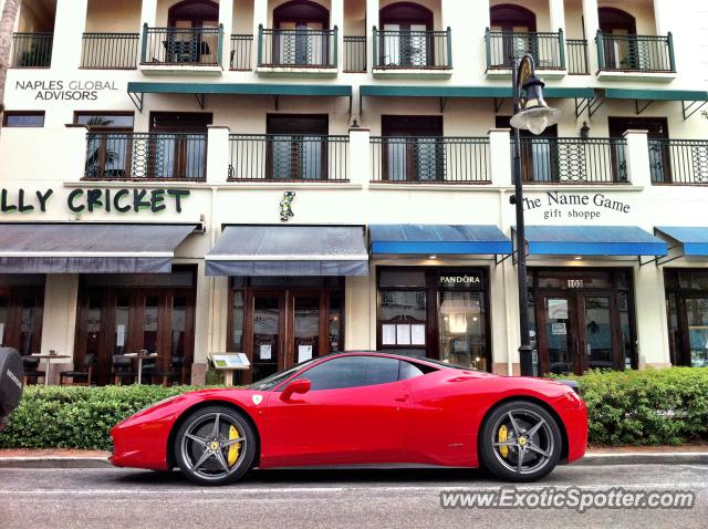 Ferrari 458 Italia spotted in Naples, Florida