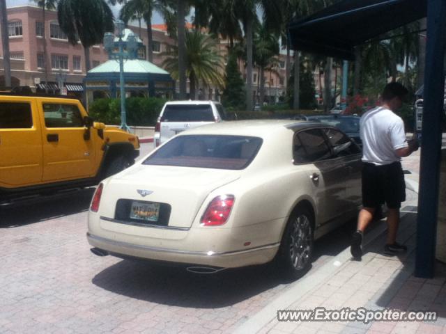 Bentley Mulsanne spotted in Boca Raton, Florida