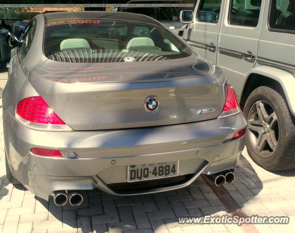 BMW M6 spotted in Sao Paulo, Brazil