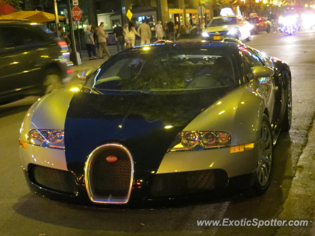 Bugatti Veyron spotted in Chicago, Illinois
