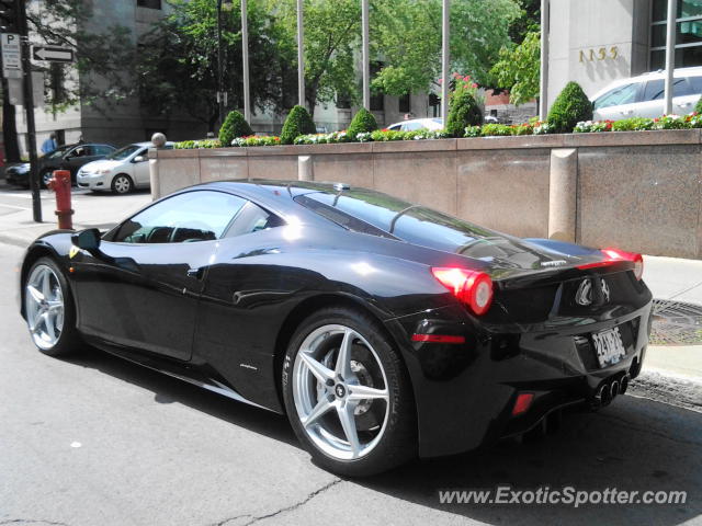 Ferrari 458 Italia spotted in Montreal, Canada