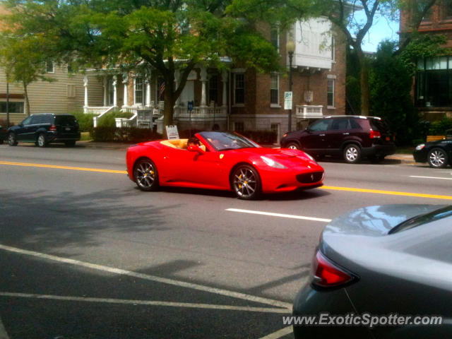 Ferrari California spotted in Skaneateles, New York