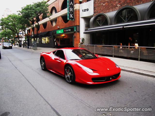 Ferrari 458 Italia spotted in Toronto, Canada