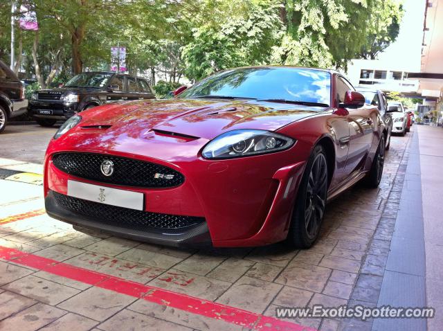 Jaguar XKR-S spotted in Orchard, Singapore
