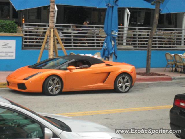 Lamborghini Gallardo spotted in Miami, Florida