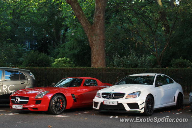Mercedes SLS AMG spotted in London, United Kingdom