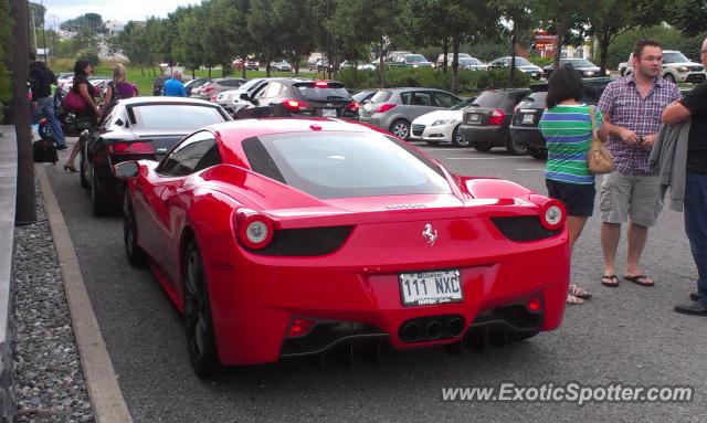 Ferrari 458 Italia spotted in Québec, Canada