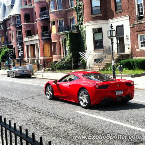 Ferrari 458 Italia spotted in Boston, Massachusetts