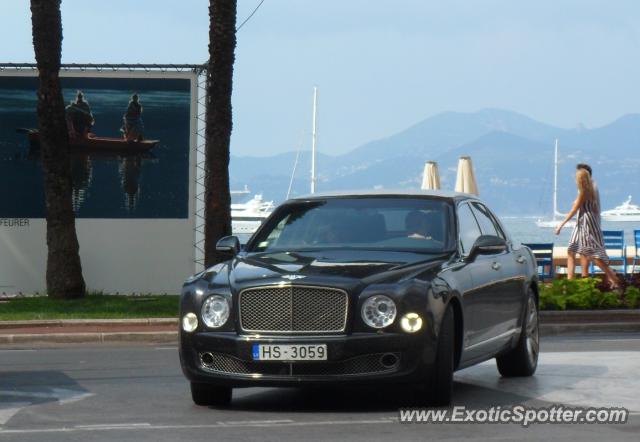 Bentley Mulsanne spotted in Cannes, France
