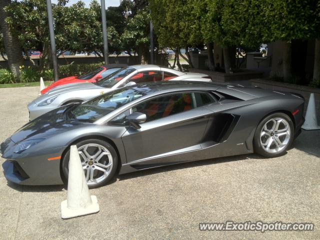 Lamborghini Aventador spotted in Newport Beach, California