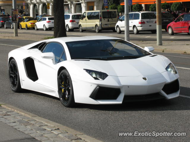 Lamborghini Aventador spotted in Stockholm, Sweden