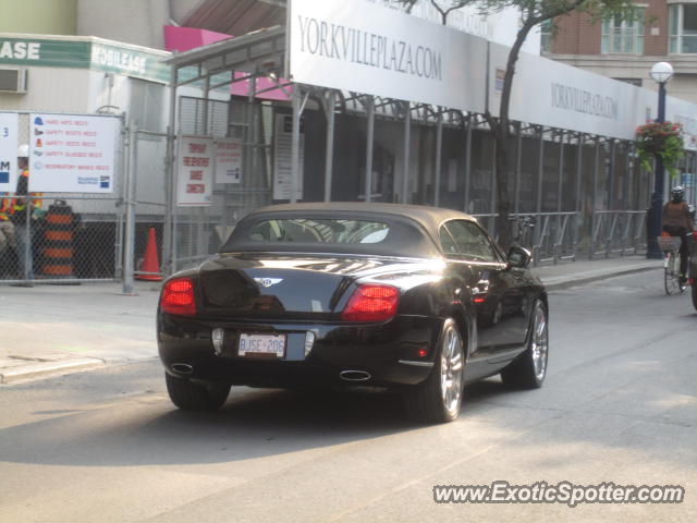 Bentley Continental spotted in Toronto, Canada