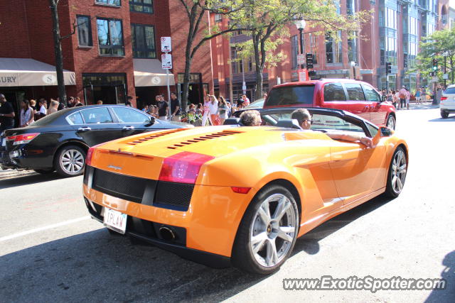 Lamborghini Gallardo spotted in Boston, Massachusetts