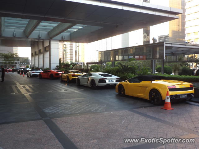 Lamborghini Aventador spotted in Jakarta, Indonesia