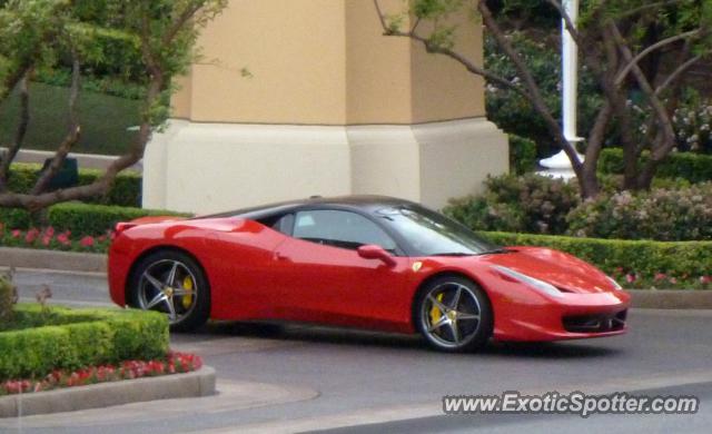 Ferrari 458 Italia spotted in Las Vegas, Nevada