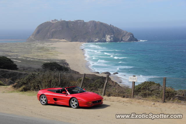 Ferrari F355 spotted in Big Sur, California