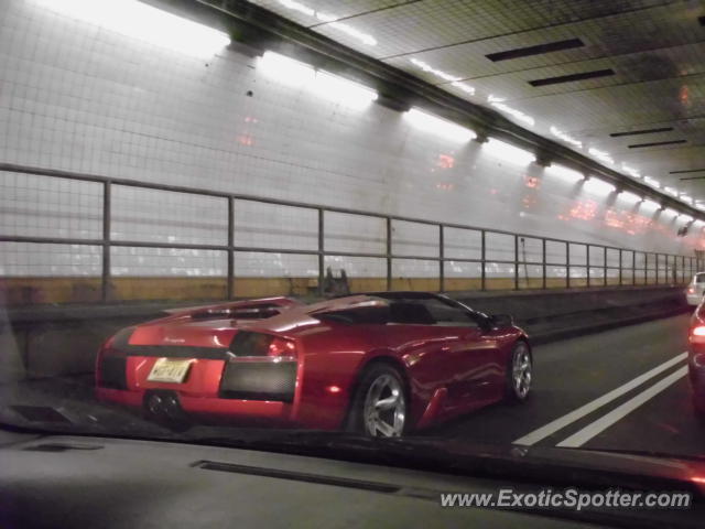 Lamborghini Murcielago spotted in Lincoln Tunnel, New York