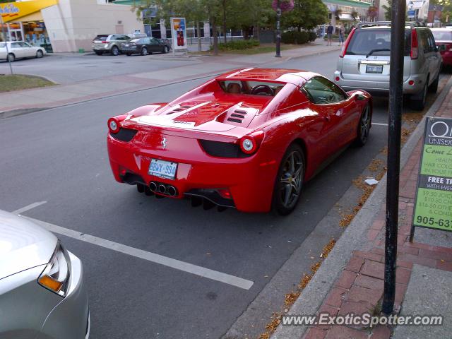 Ferrari 458 Italia spotted in Burlington, Canada