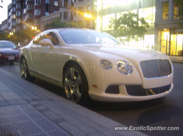 Bentley Continental spotted in Boston, Massachusetts