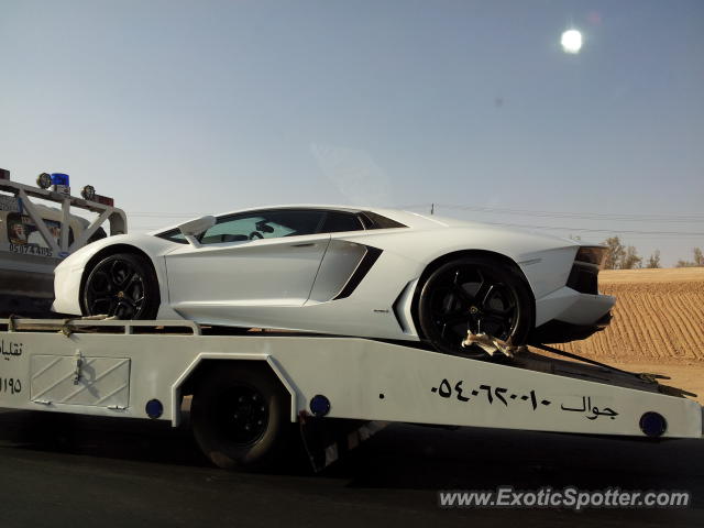 Lamborghini Aventador spotted in Riyadh, Saudi Arabia