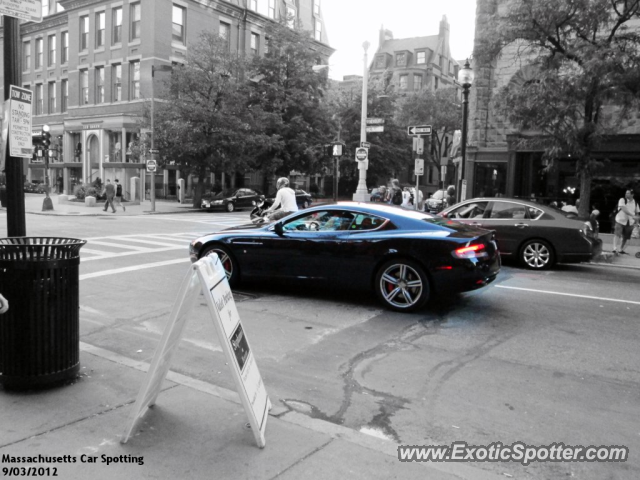 Aston Martin DB9 spotted in Boston, Massachusetts