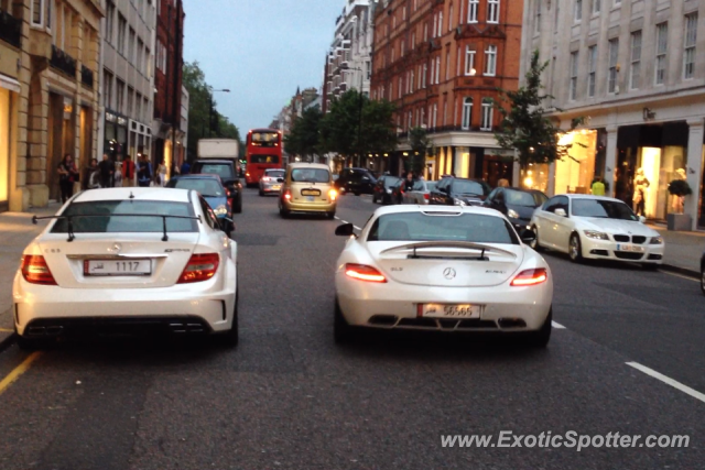 Mercedes SLS AMG spotted in London, United Kingdom