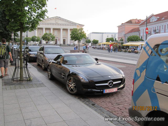 Mercedes SLS AMG spotted in Vilnius, Lithuania