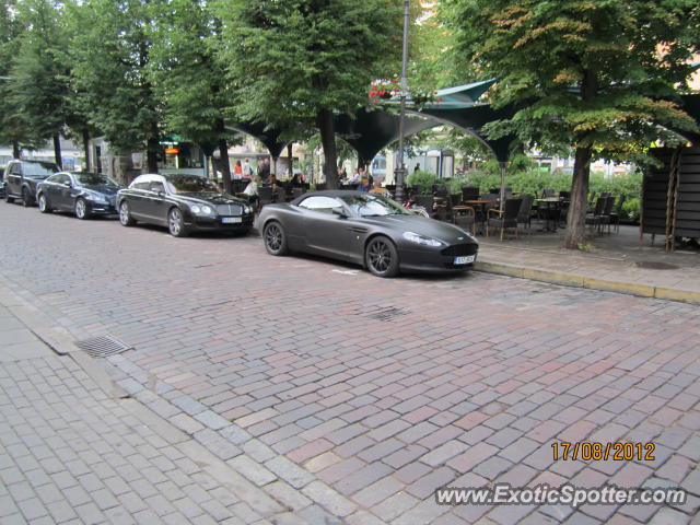 Aston Martin DB9 spotted in Vilnius, Lithuania