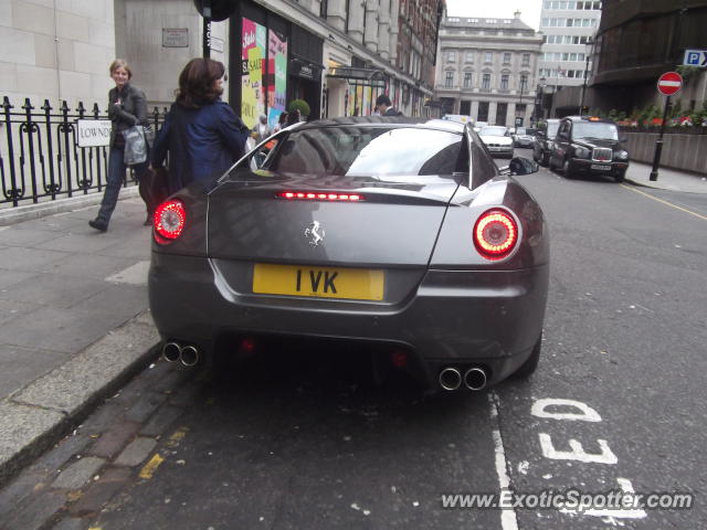 Ferrari 599GTB spotted in London, United Kingdom