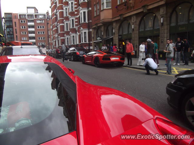 Lamborghini Aventador spotted in London, United Kingdom