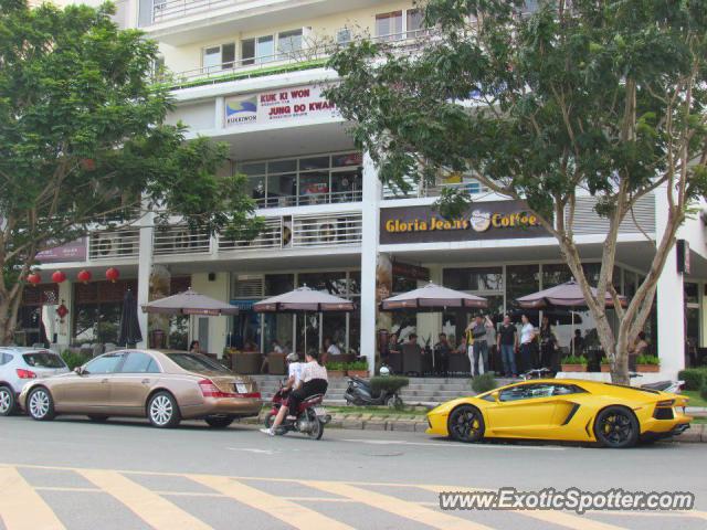 Lamborghini Aventador spotted in Saigon, Vietnam