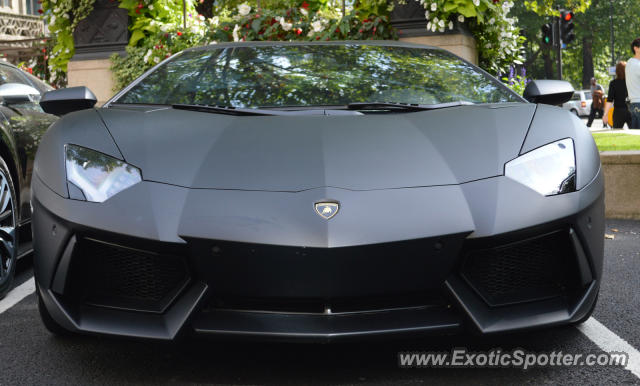 Lamborghini Aventador spotted in London, United Kingdom