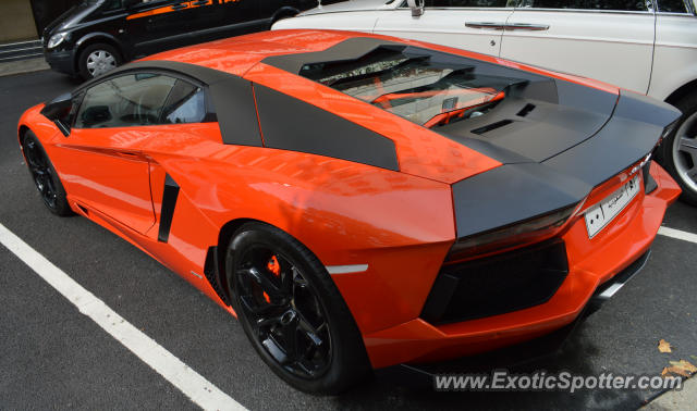 Lamborghini Aventador spotted in London, United Kingdom