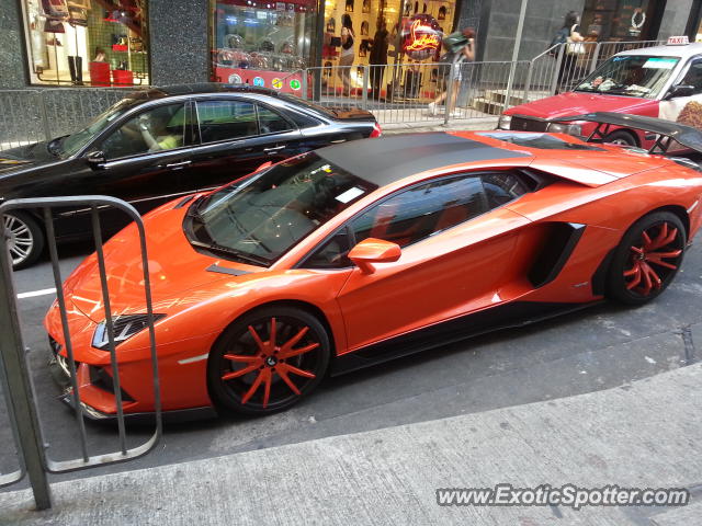 Lamborghini Aventador spotted in Hong kong, China