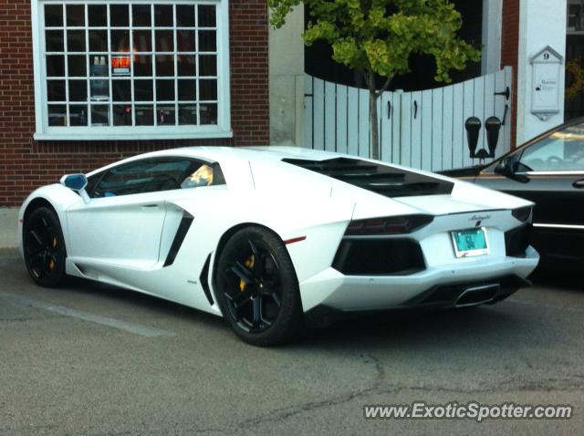 Lamborghini Aventador spotted in Hinsdale, Illinois