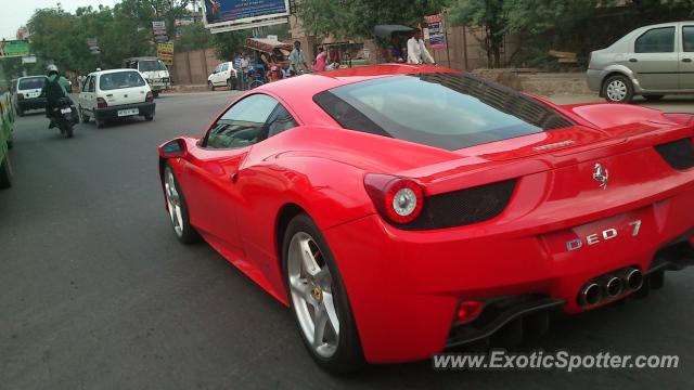 Ferrari 458 Italia spotted in Delhi, India