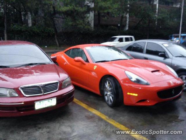 Ferrari California spotted in Baguio, Philippines