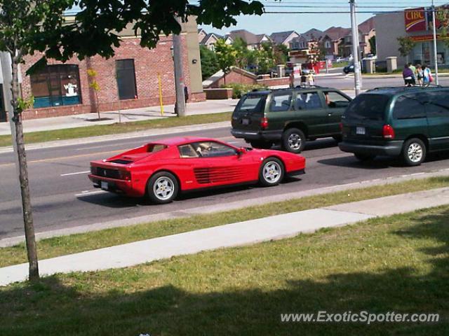 Ferrari Testarossa spotted in Toronto, Ontario, Canada
