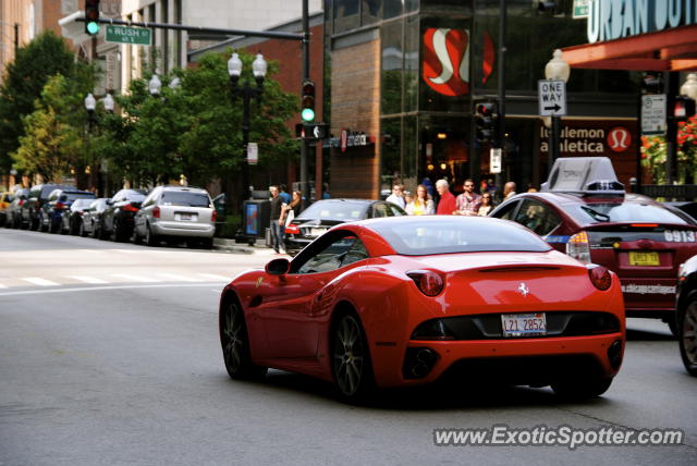 Ferrari California spotted in Chicago, Illinois