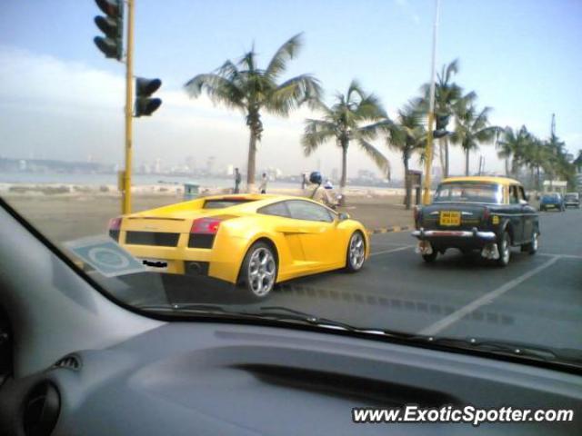 Lamborghini Gallardo spotted in Bombay, India