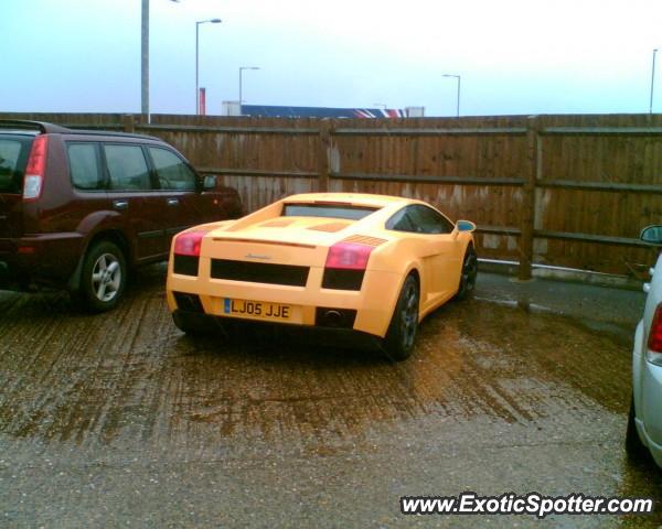 Lamborghini Gallardo spotted in Silverstone, United Kingdom