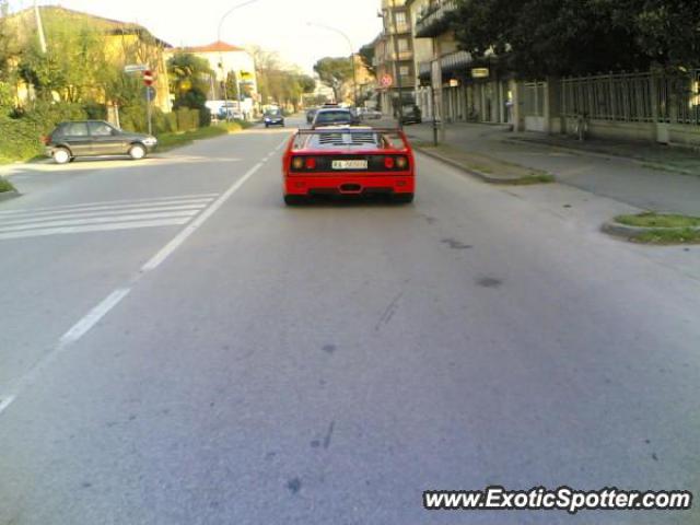 Ferrari F40 spotted in Forli, Italy