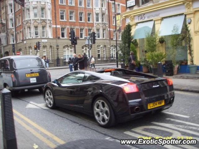 Lamborghini Gallardo spotted in London, United Kingdom